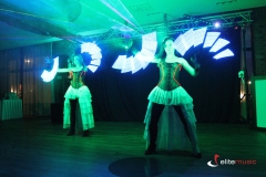 Wachlarze ledowe w trakcie pokazu lightshow