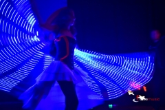 Pokaz Lightshow - skrzydła led