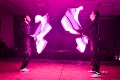 Pokaz Visualshow - mianpulacje maczugami ledowymi