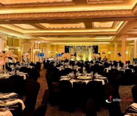 Wieczór tematyczny Wielki Gatsby Wieczór Gatsby w hotelu indsor - udekorowana sala